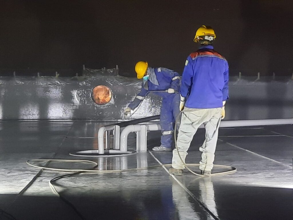 DNN PILLAR - Sand Blasting & Painting PT Pertamina Surabaya -